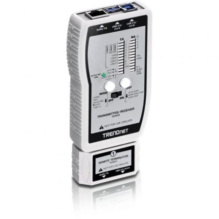 Trendnet TC-NT3 Probador de cables de red VDV y USB Plata